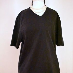 Ted Baker Black V-Neck T-Shirt-Size 6